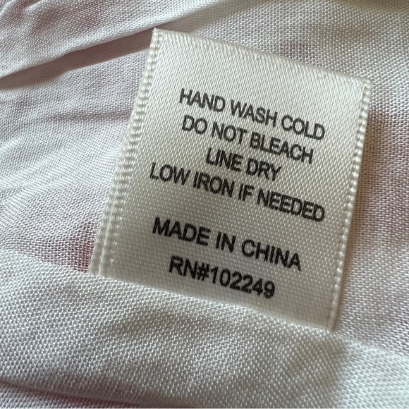 SKIES ARE BLUE Floral Flutter Sleeve Maxi Dress Pink White Size XS NWOT Flaw - Picture 12 of 14